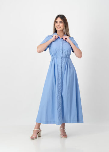 Jane Cotton Poplin Light Blue